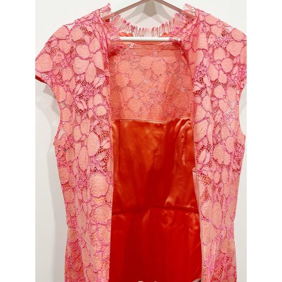 Lela Rose Lace Pattern Midi Length Dress - Picture 13 of 13